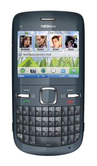 NOKIA C3 - BLACK - FAKTURA VAT, 2LATA GWARANCJI - Zamów: 694 344 188_1